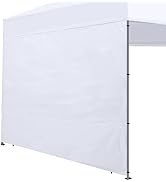 Joramoy Instant SunWall for 10x10 Pop Up Canopy, Canopy Walls 10x10 for Outdoor Instant Canopies,...