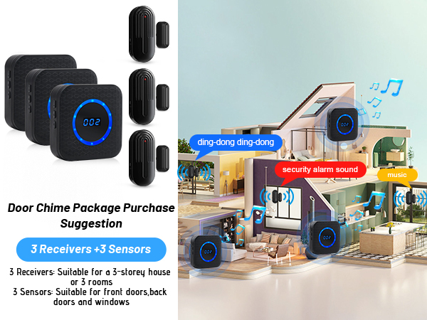 wireless door chime for business when entering