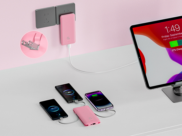 portable charger with cable