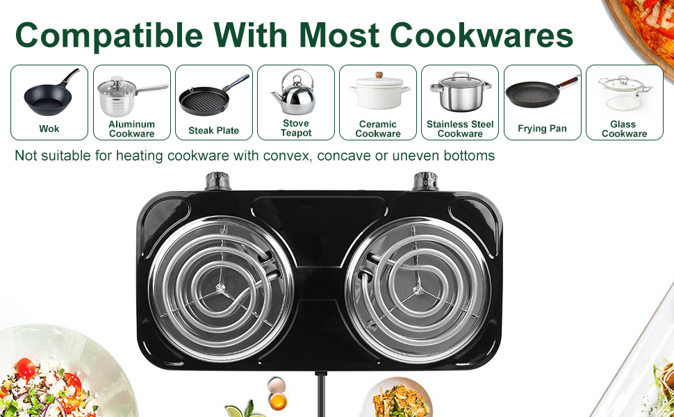 Double Burner Cooktop