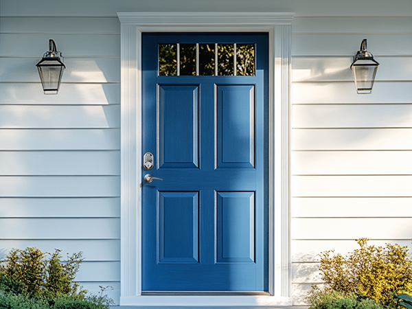 keyless entry door lock with handle