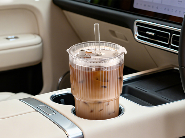 cold coffee cups with lids