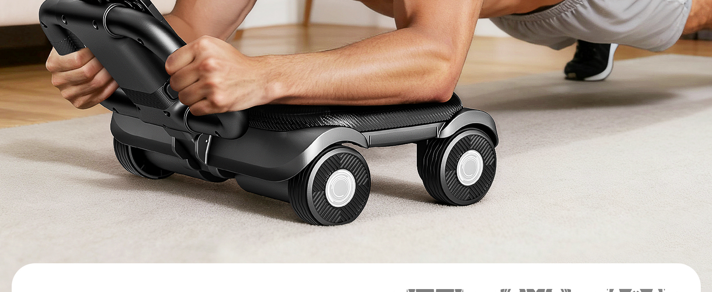 EAST MOUNT Ab Roller Wheel - Ab Roller with Elbow Support for Core Workout Home Gym Equipment