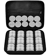 96 Pieces 46mm Coin Capsules, with Foam Gasket and Plastic Storage Organizer Box, 6 Sizes (20/25/...