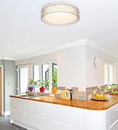 VICNIE Flush Mount Light Fixture, 12 inch 15W 1100 Lumens LED Ceiling Lights, Dimmable 3000K Warm...