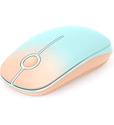 Unipows Wireless Mouse - 2.4G Slim Portable Computer Mouse with Nano Receiver, Less Noise Mobile ...