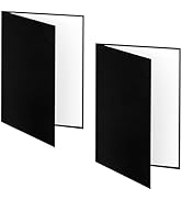 YUOCU 2PCS 3 in 1 12"x8" Photography Light Reflector Cardboard, A4 Paper Folding Light Diffuser B...