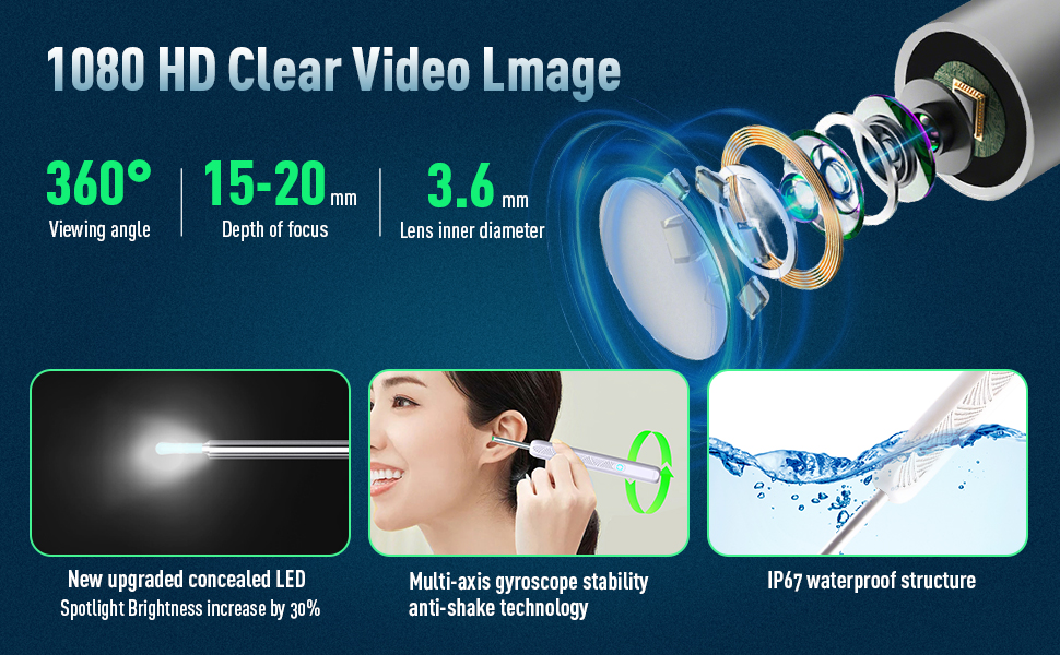 Ear Wax Removal Tool with Camera