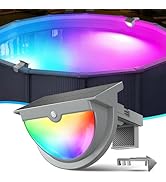 Niceput Solar Pool Lights,2026 Upgraded Solar Powered Above Ground Pool Lights,Frame Pool Light W...