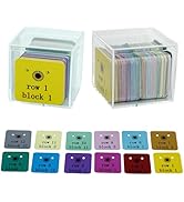 Cowenhey Quilt Block Row Markers, 1-12 Rows 144Pcs with Storage Box, Sewing Marking Tools Innovat...