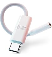 VUM 32-bit/384kHz USB-C to 3.5mm Audio Adapter CX31993 &amp; MAX97220 Dual Chip, Hi-Res Digital Decod...
