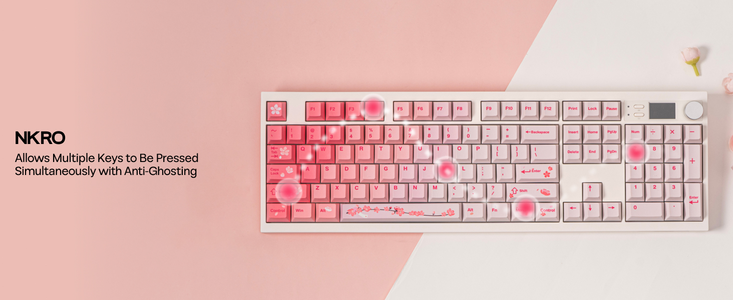 Full Size Mechanical Keyboard with Screen &amp; Knob