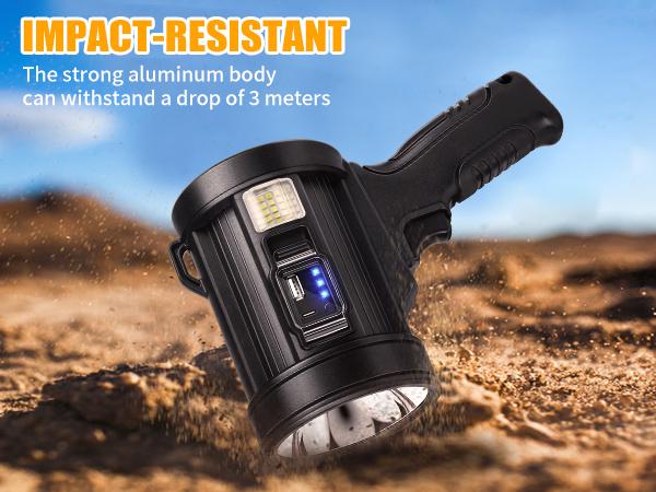 high lumen rechargeable spotlight