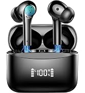 Wireless Earbuds, Bluetooth 5.3 Headphones LED Power Display Ear Buds Stereo, Earbuds in-Ear Nois...
