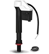 Korky QuietFILL Toilet Fill Valve - Universal Fits 99% of Toilets - Easy Height Adjust for Fast I...