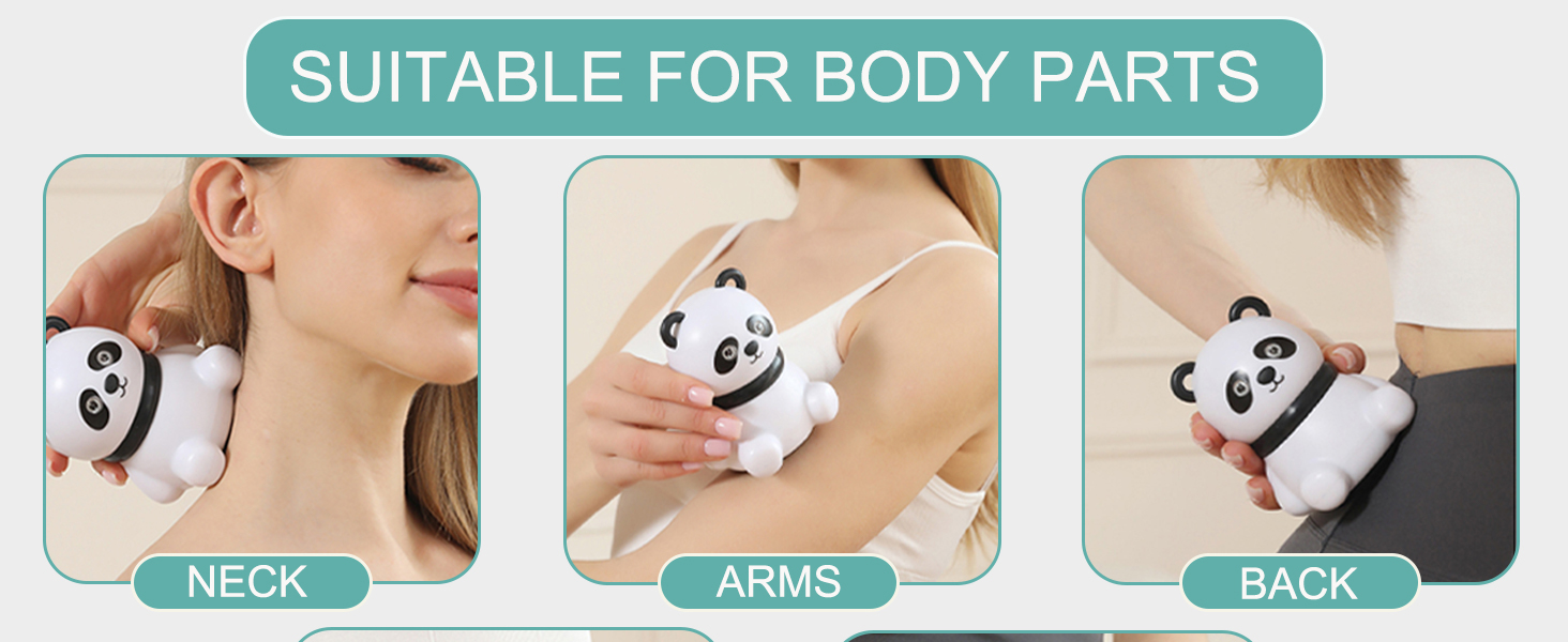 mini handheld massager small handheld massager body massager back massager panda gifts ?