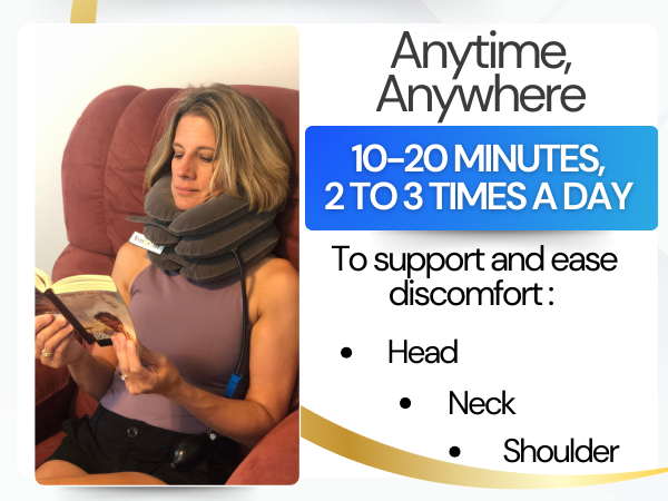 neck stretch neck chiropractor pull device neck braces cervical traction device 
