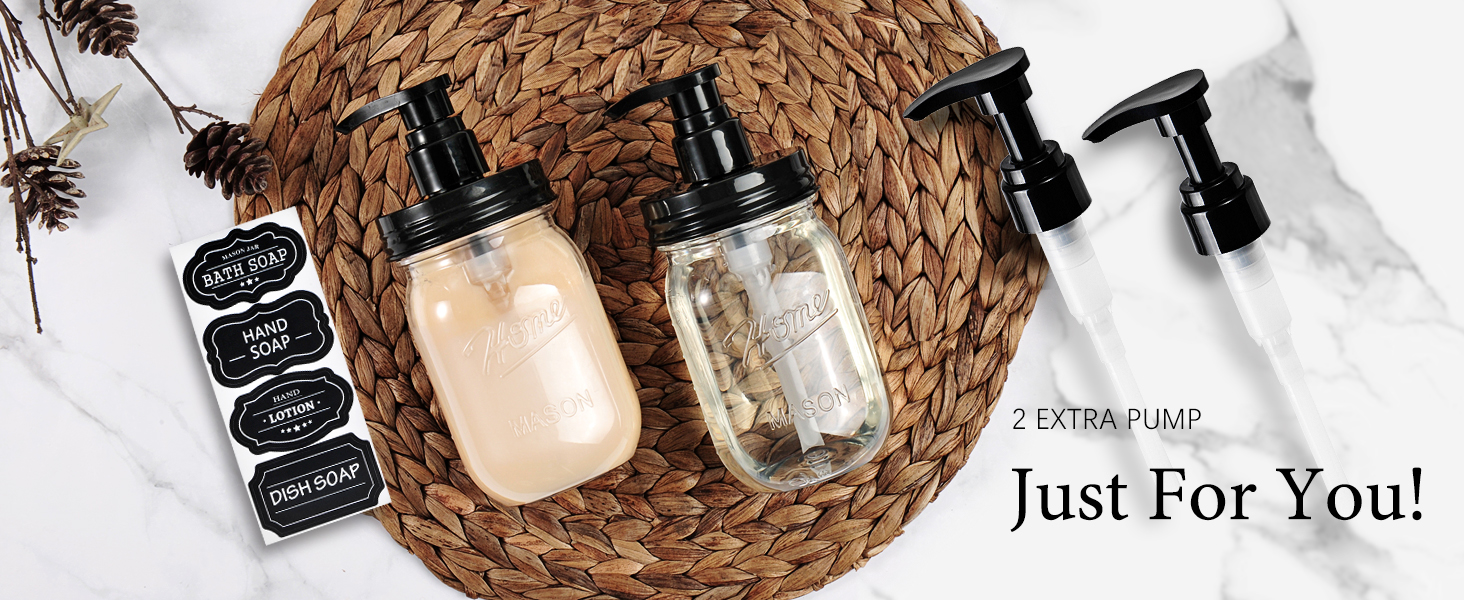 mason jar foaming soap dispenser