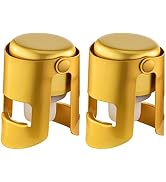 BETTFOR Champagne Stoppers with Stainless Steel Champagne Saver with Food Grade Silicone Leak pro...