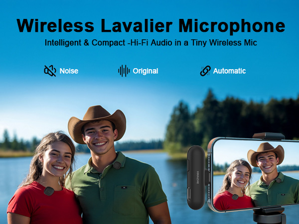 Wireless Lavalier Microphone for iPhone
