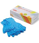 Kids Gloves Disposable for 4-10 Years - Latex and Powder Free - for Kids Festival Preparation, Cr...