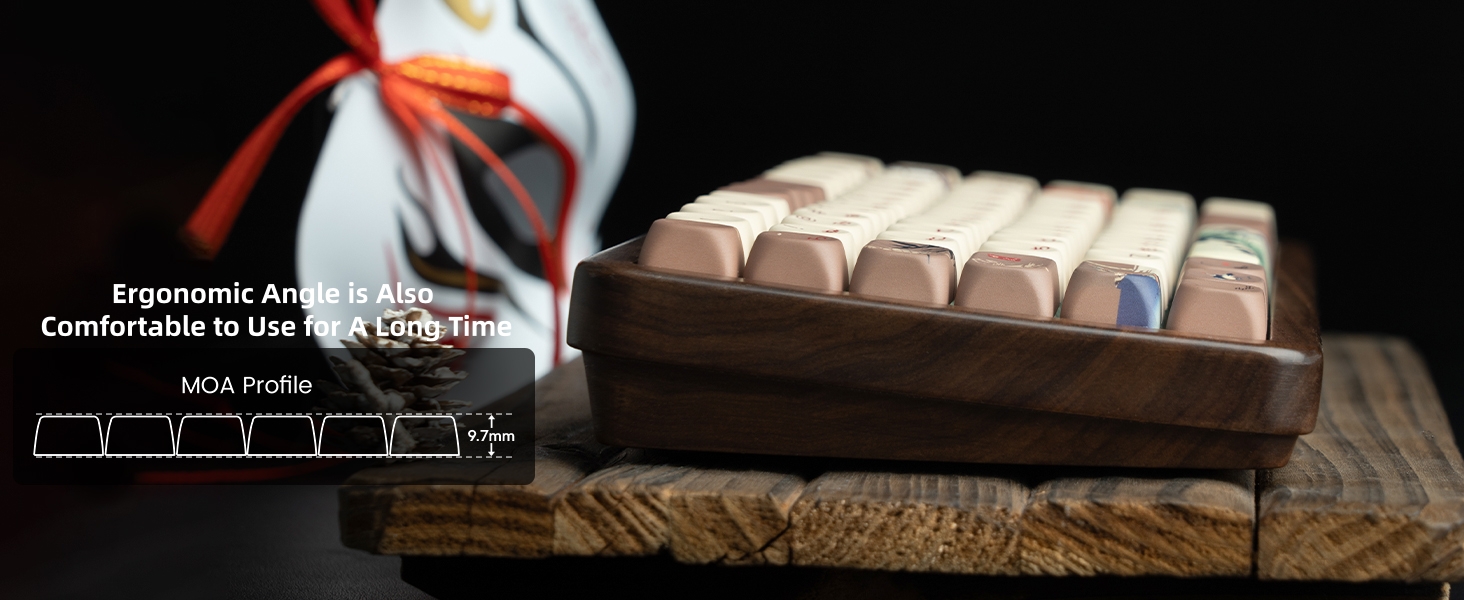 75% Wireless Mechanical Keyboard with QMK/VIA, WD75 V2 Retro Creamy Gaming Keyboard