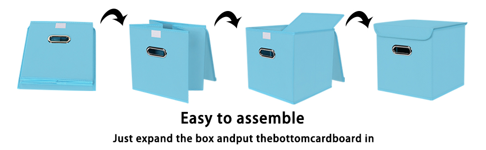 foldable cubes are designed to fit standard cubical storage shelf