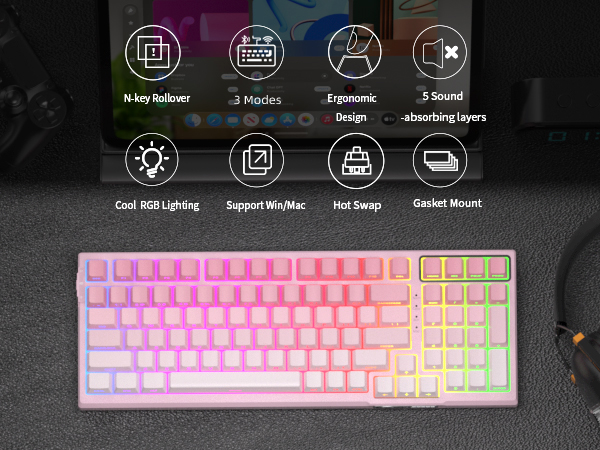 96 Percent Wireless Custom Keyboard