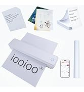 IOOIOO U8 Portable Printer 8.5x11 Letter Size, no Ink Inkless Bluetooth Wireless,for iPhone ipad ...