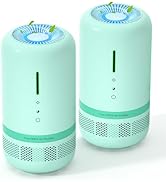 Air Purifiers for Home, 2 Pack H13 HEPA Air Purifier for Room up to 645ft², 360° Outlet, 99.97% P...