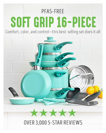 greenlife, cookware, soft grip, toxin-free, pfas-free, nonstick