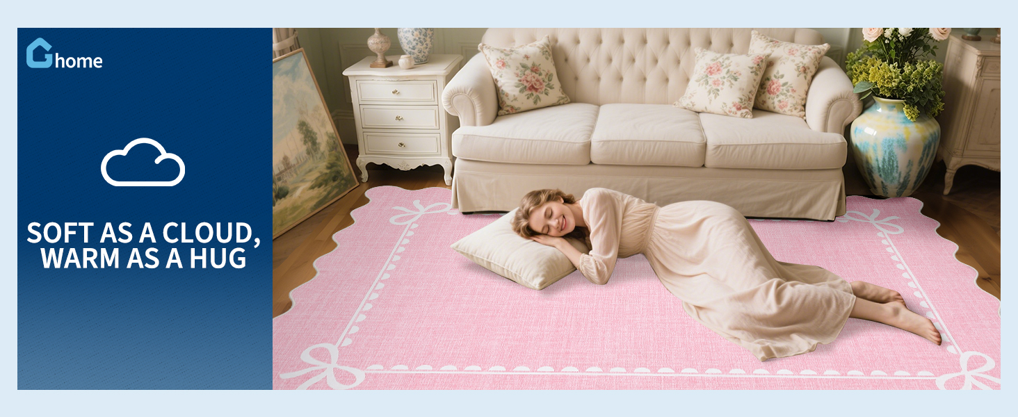 Scalloped Bow Rug