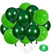 Zesliwy Green Latex Party Balloons, 100pcs 12 inch Dark Green Balloons And Light Green Balloons w...