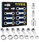 YIYEIE 10PCS Torque Adapter Set Metric, 10, 12, 13, 14, 15, 17, 19mm Torque Wrech Extension Adapt...