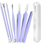 Teenitor Pimple Popper Tool Kit and Blackhead Remover Tools, Ingrown Hair Tweezers, Professional ...
