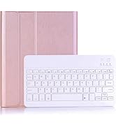 Keyboard Case for iPad Mini 2 3 4 5 with Detachable Wireless Keyboard and Pen Holder, Slim Smart ...