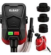 Battery-Powered Fuel Transfer Pump - 3.2 GPM No Spill Portable Gas Can siphon Pump with 3 Adapter...