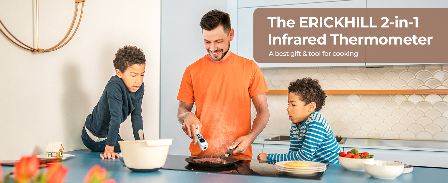 The ERICKHILL 2 IN 1 Infrared Thermometer
