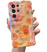 XIZYO Case for Samsung Galaxy S24 Ultra, Colorful Retro Oil Painting Flower Cute Floral Aesthetic...