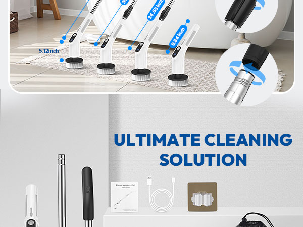 Electric Spin Scrubber for Bathroom