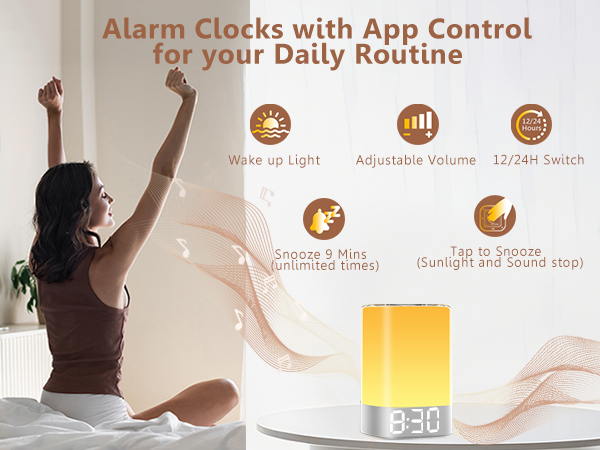 Baby White NoiseSound Machine for Baby Sleeping with Night Light,Personal Routine Alarm Clock