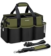 Ytonet Wearable Cleaning Caddy Organizer with Handle &amp; Shoulder Straps, Large Cleaning Bag for Ho...