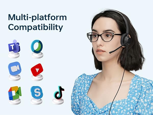 office headset with mic, headset for computer, noise cancelling headset with mic, pc headset