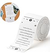 NIIMBOT Photo Label only for B21 Pro Label Printer, 2x3.5in (50x90mm) Photo Paper, Waterproof Sti...