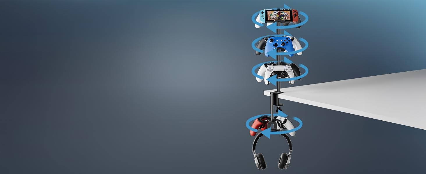 headset and controller clamp holder