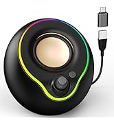 LNEURE USB Computer Speakers, Laptop Speakers, Plug Play, Loud and Clear Sound, Easy Access Volum...