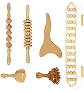 Liitrton Manual Wooden Fascia Massage Roller Trigger Points for Release Cellulite Sore Muscle Bla...