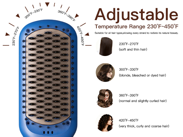hair straightener brush