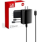 60W USB C Charger Compatible with Switch 2/Switch Console/OLED/Lite/Steam Deck, Support TV Dock M...