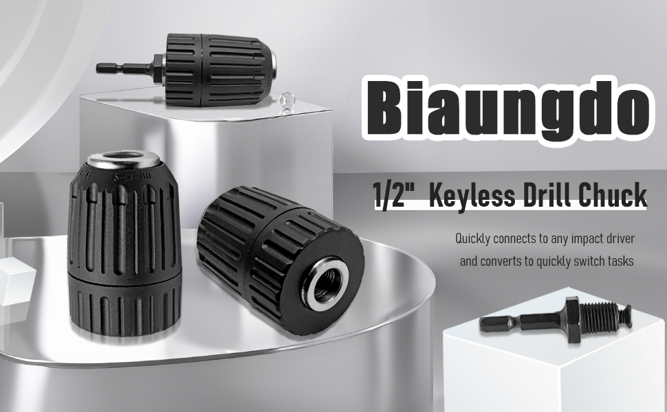 1/2" Keyless Drill Chuck Adapter